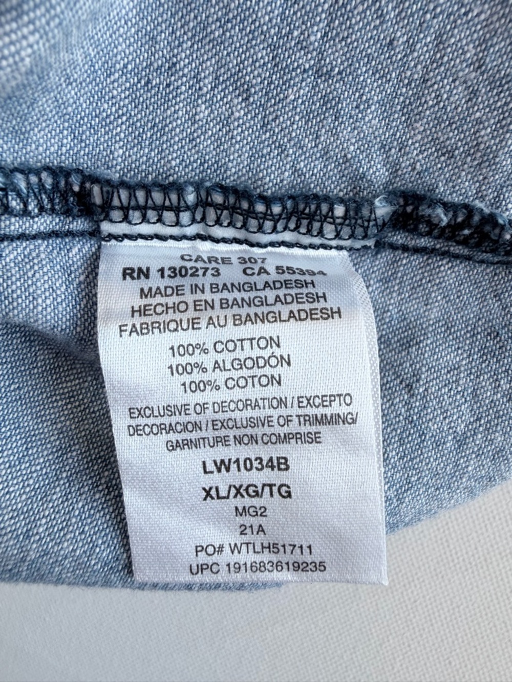 Wrangler Retro Embroidered Chambray Tank Top XL Western Boho Cotton - Picture 4 of 10